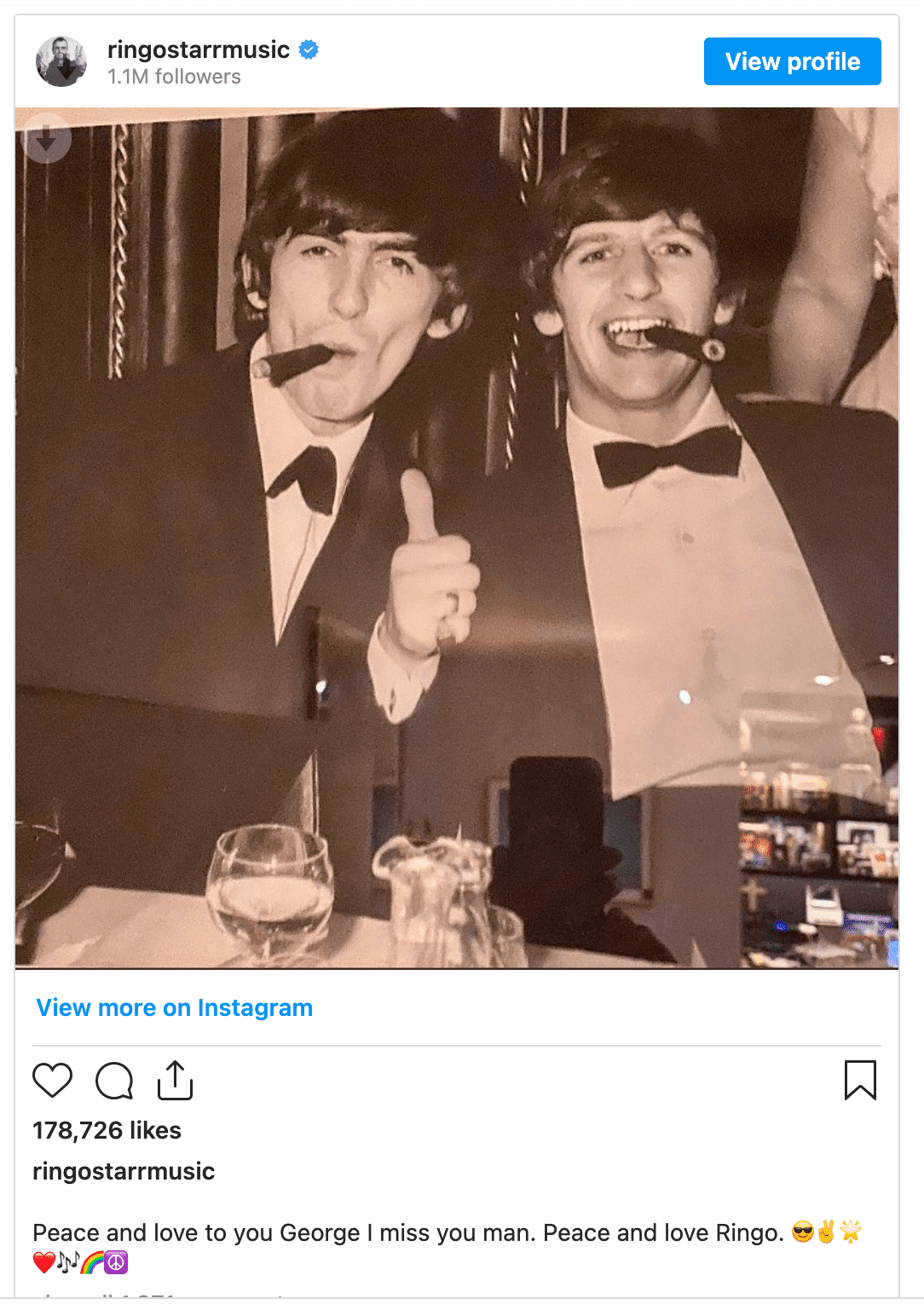 Hommage de Ringo Starr