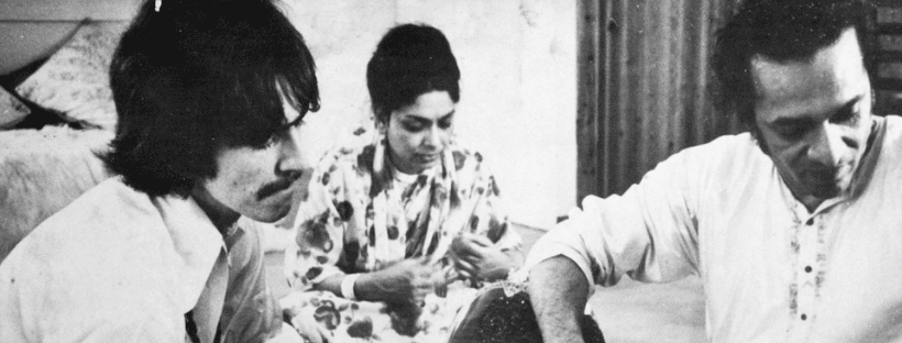 C'est presque par hasard que George a rencontré la musique indienne. Alors que les Beatles tournent une scène de Help ! dans un restaurant indien, George se souvient avoir pris la sitar d'un musicien et essayé de la tenir. Il s'est dit : "C'est un drôle de son". George a dit à Billboard (selon la bible des Beatles) : "C'était une chose fortuite."