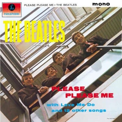 Pochette premier album des Beatles Please please me