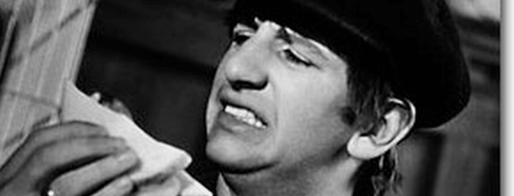 Ringo Starr sur le tournage de A Hard Day's Night