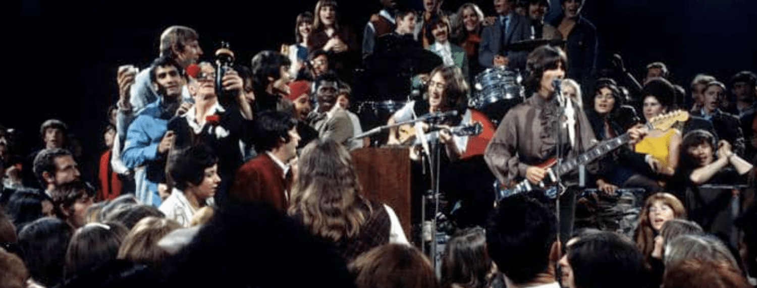 Les Beatles en train d'enregsitrer Hey Jude
