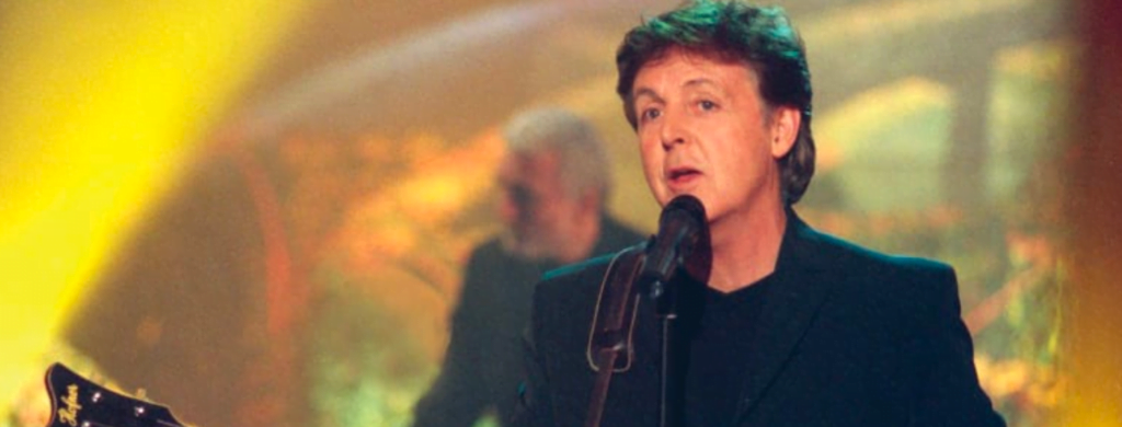 Pendant la majeure partie de sa carrière solo, Paul McCartney a explicitement tenté d'éviter de ressembler à son ancien groupe emblématique, les Beatles. En partie par souci d'auto-préservation et en partie par volonté d'aller de l'avant sur le plan artistique, Paul McCartney a abordé ses albums solo et son mandat au sein de Wings en opposition à son mandat au sein des Beatles, à tel point que les premières tournées de Wings ne comportaient aucune chanson des Beatles.