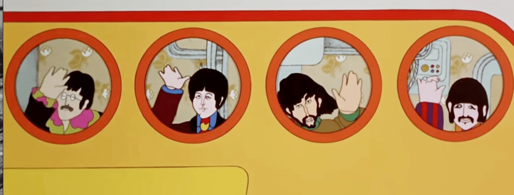 Les Beatles en dessin animé