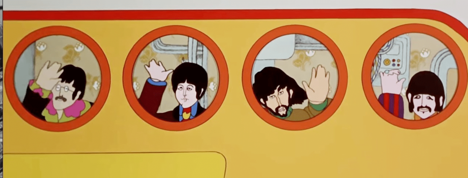 Les Beatles en dessin animé