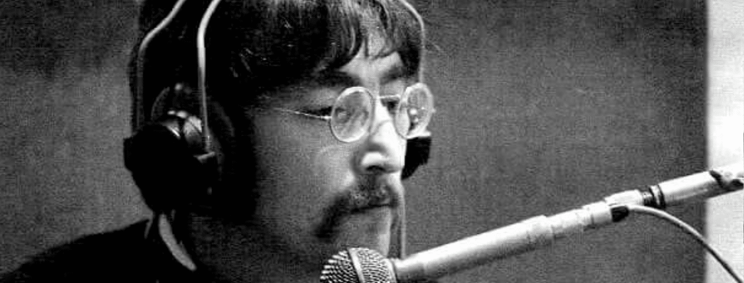 John lennon en train d'enregistrer Sgt pepper's