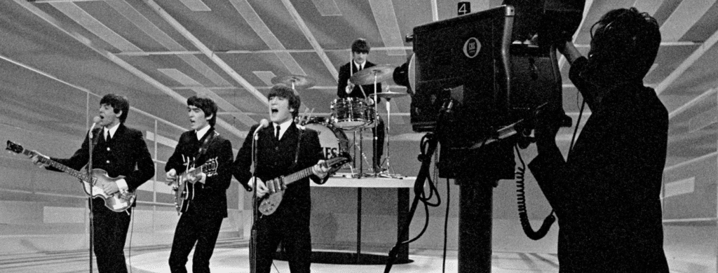 Les Beatles aux Etats Unis , à la télévision