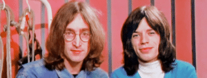 John Lennon et Mick Jagger