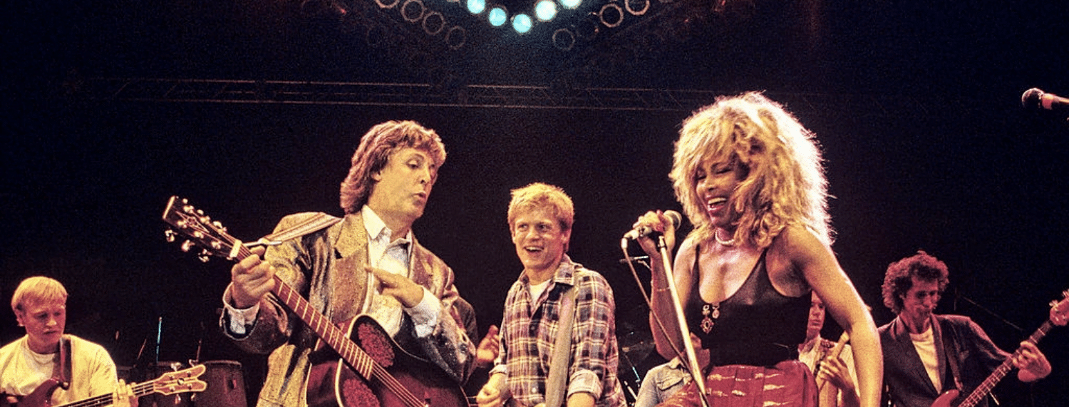 La reprise de get Back par Paul McCartney et Tina Turner