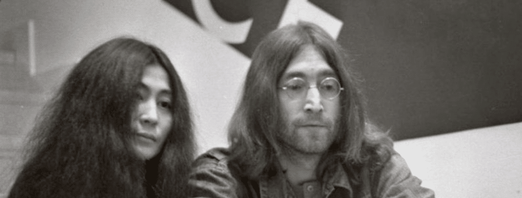 John Lennon et sa femme Yoko Ono en 1969