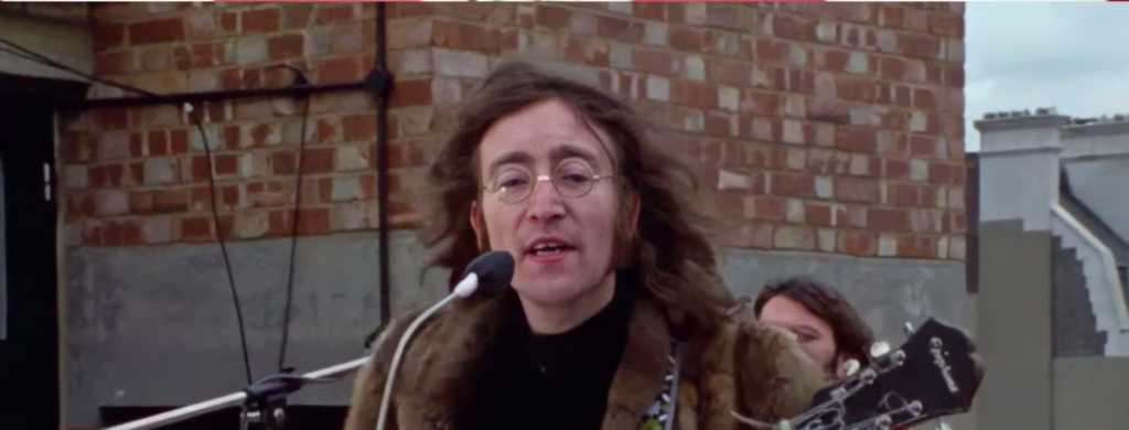 Le dernier concert des beatles sur le toit