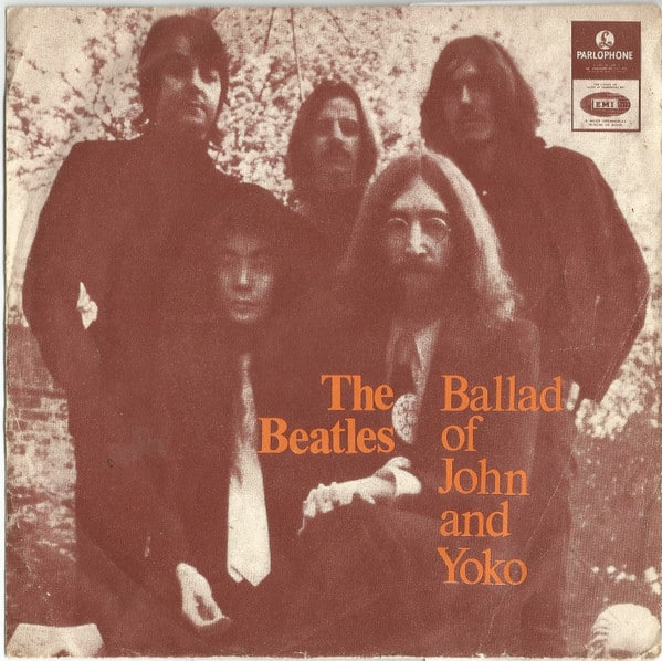 La pochette du disque des Beatles The Ballad of John And Yoko