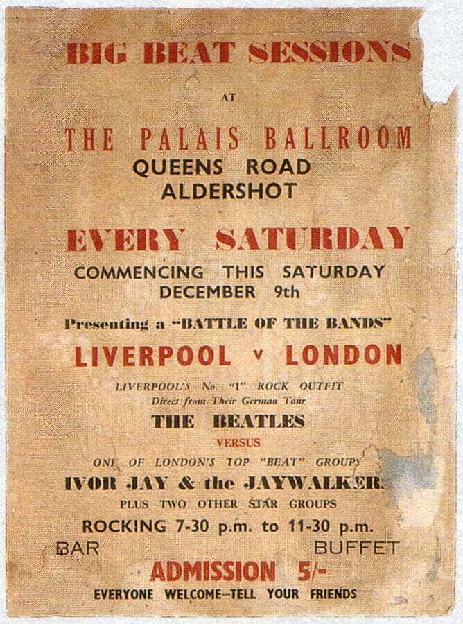 Affiche de concert des beatles
