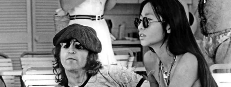John Lennon et sa maitresse May pang