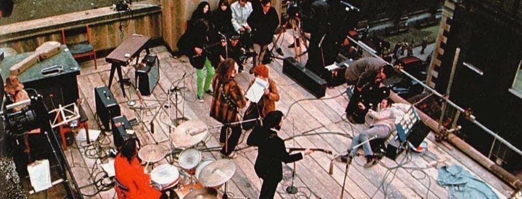 Quel événement insolite s'est passé lors du concert sur le toit de 1969 ?