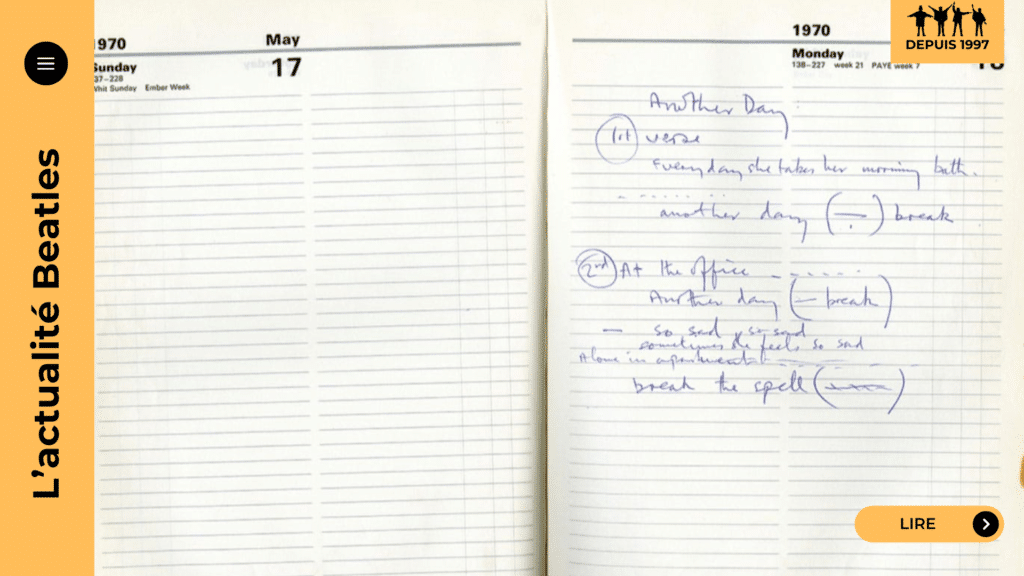 Another Day, premier single solo de Paul McCartney (1971) : genèse pendant Get Back, enregistrement à New York, crédit « Mr & Mrs », guerre des droits et pique de Lennon. Découvrez pourquoi cette pop douce est un tournant post-Beatles.