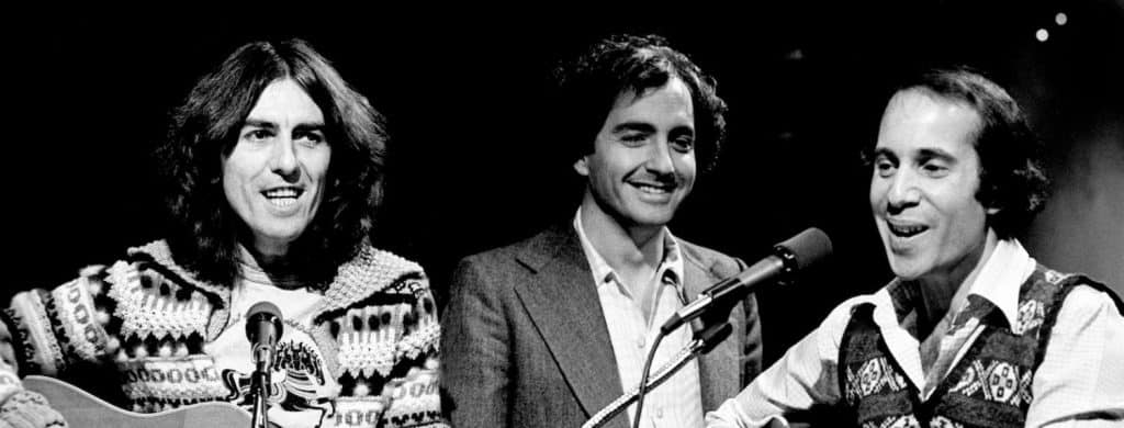George Harrison a essayé d'empocher l'argent promis par Lorne Michaels pour une réunion des Beatles sur 'SNL'.