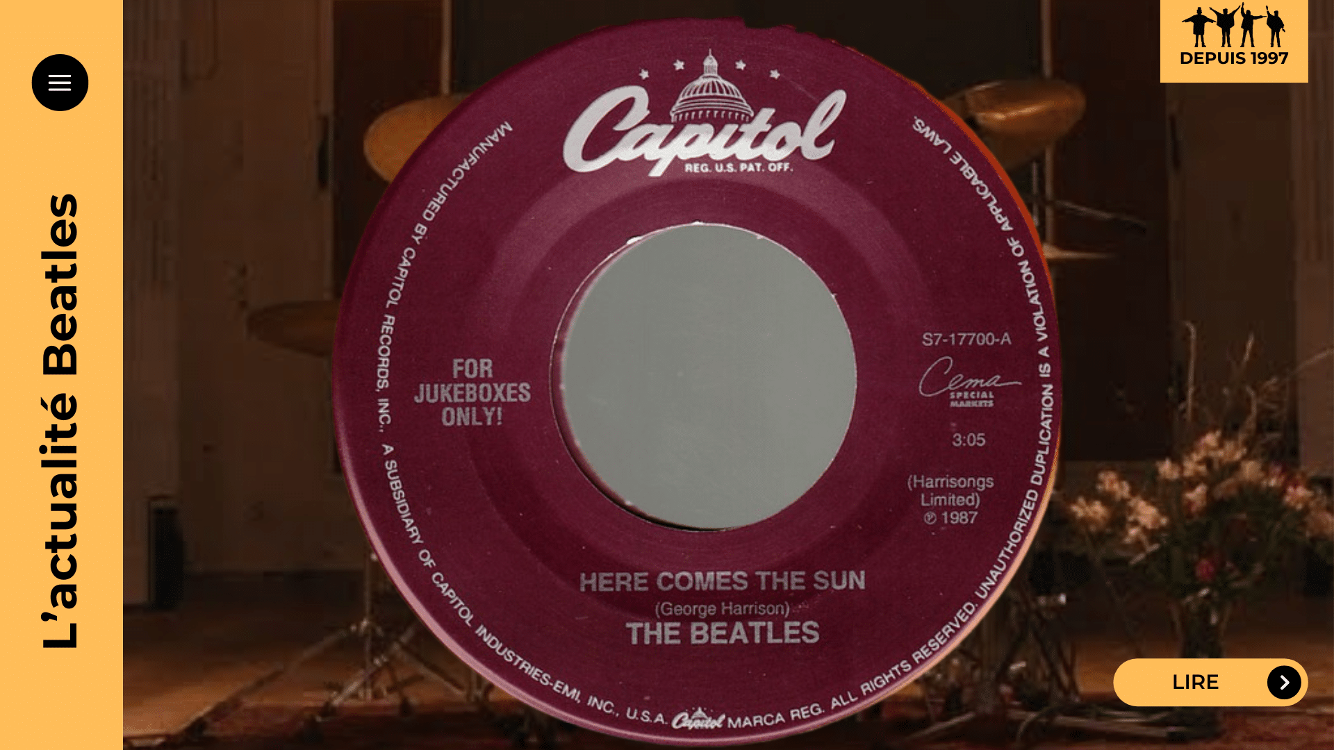 Here Comes the Sun : l’été 1969, Harrison respire, Ringo raconte, et les Beatles se révèlent sans Lennon. Plongée dans l’enregistrement, les détails de studio et la bascule d’Abbey Road. À lire maintenant.