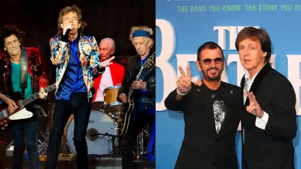 Les Rolling Stones en collaboration avec Paul McCartney et Ringo Starr