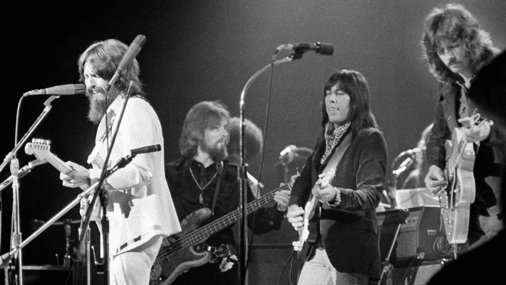 George Harrison lors du Concert pour le Bangladesh