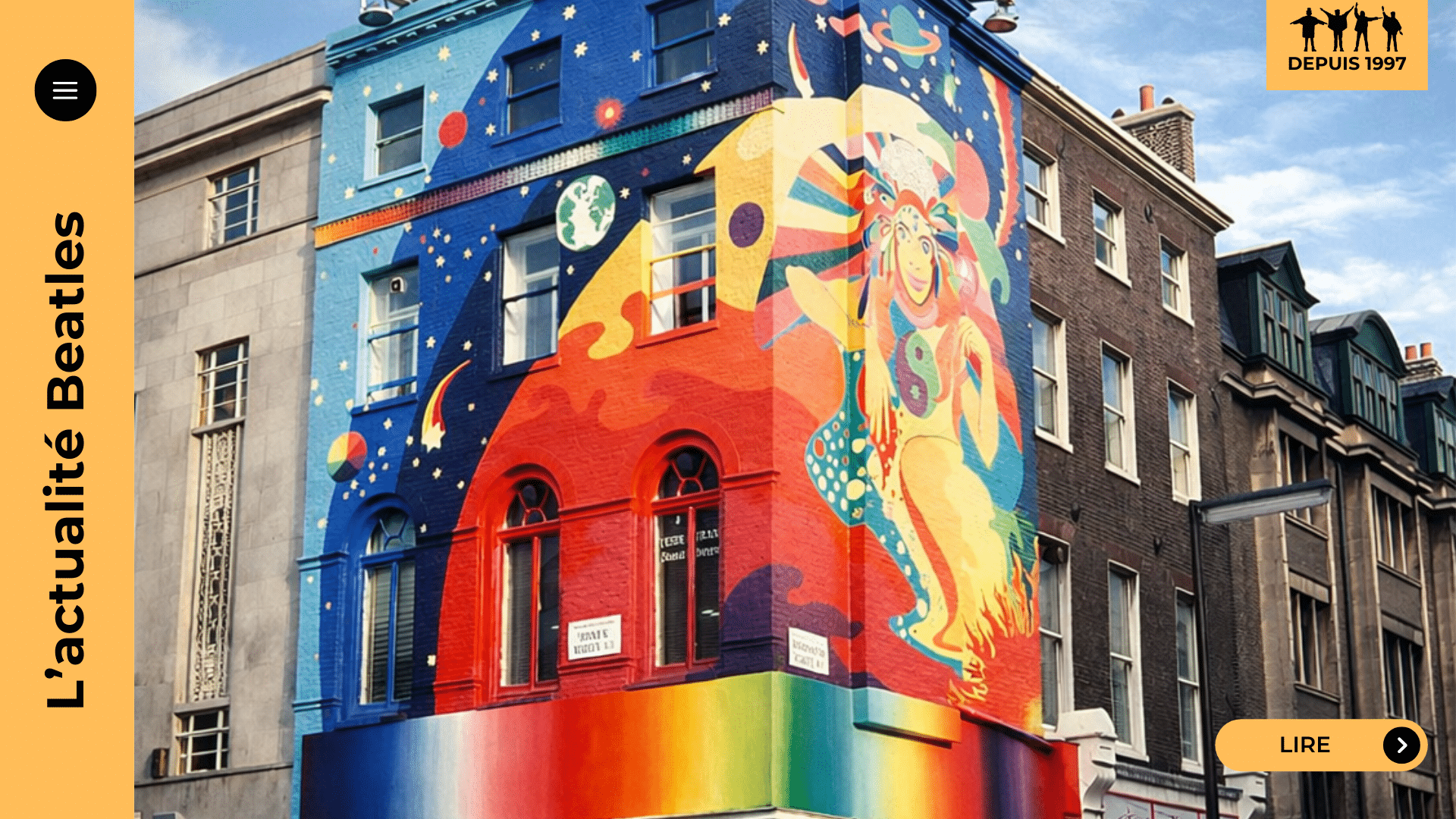 Apple Boutique : au 94 Baker Street, les Beatles rêvent d’un empire Apple et transforment un magasin en manifeste psychédélique. The Fool, Pete Shotton, tensions Lennon/McCartney, fresque blanchie, don final du 31 juillet 1968 : plongez dans ce mythe éclair.