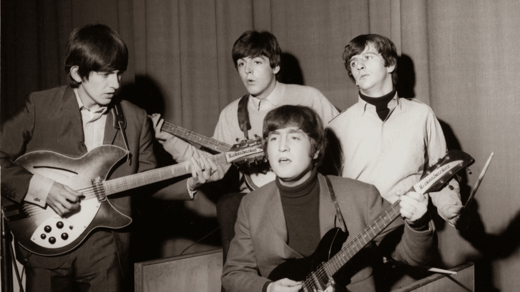 Les Beatles en concert à Stowe en 1963