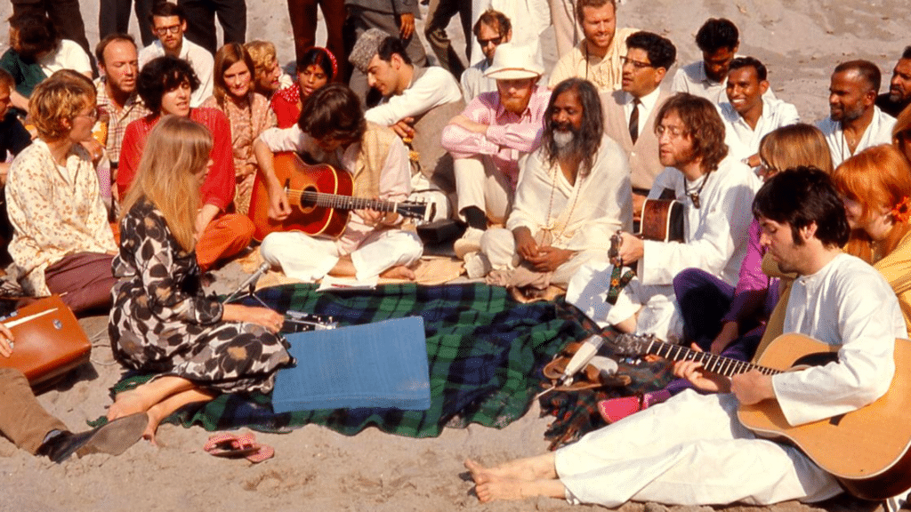 Les Beatles jouant Ob-La-Di, Ob-La-Da pour Prudence Farrow