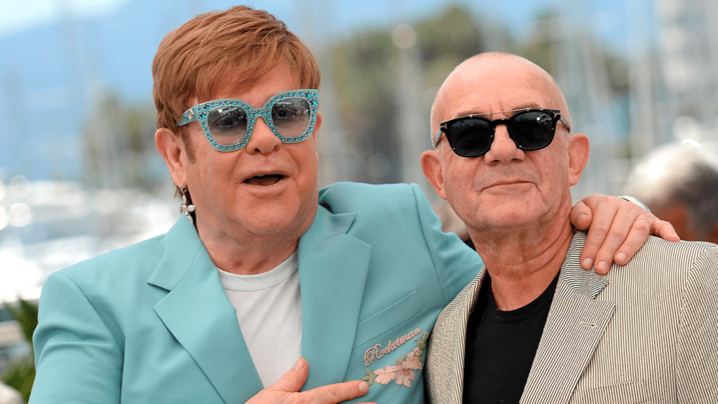 John Lennon et Elton John en studio avec Jimmy Iovine