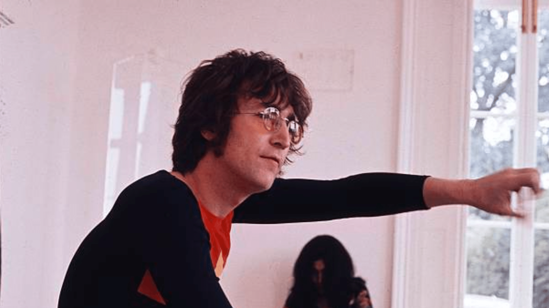 John Lennon et Paul McCartney travaillant ensemble sur "Gimme Some Truth"