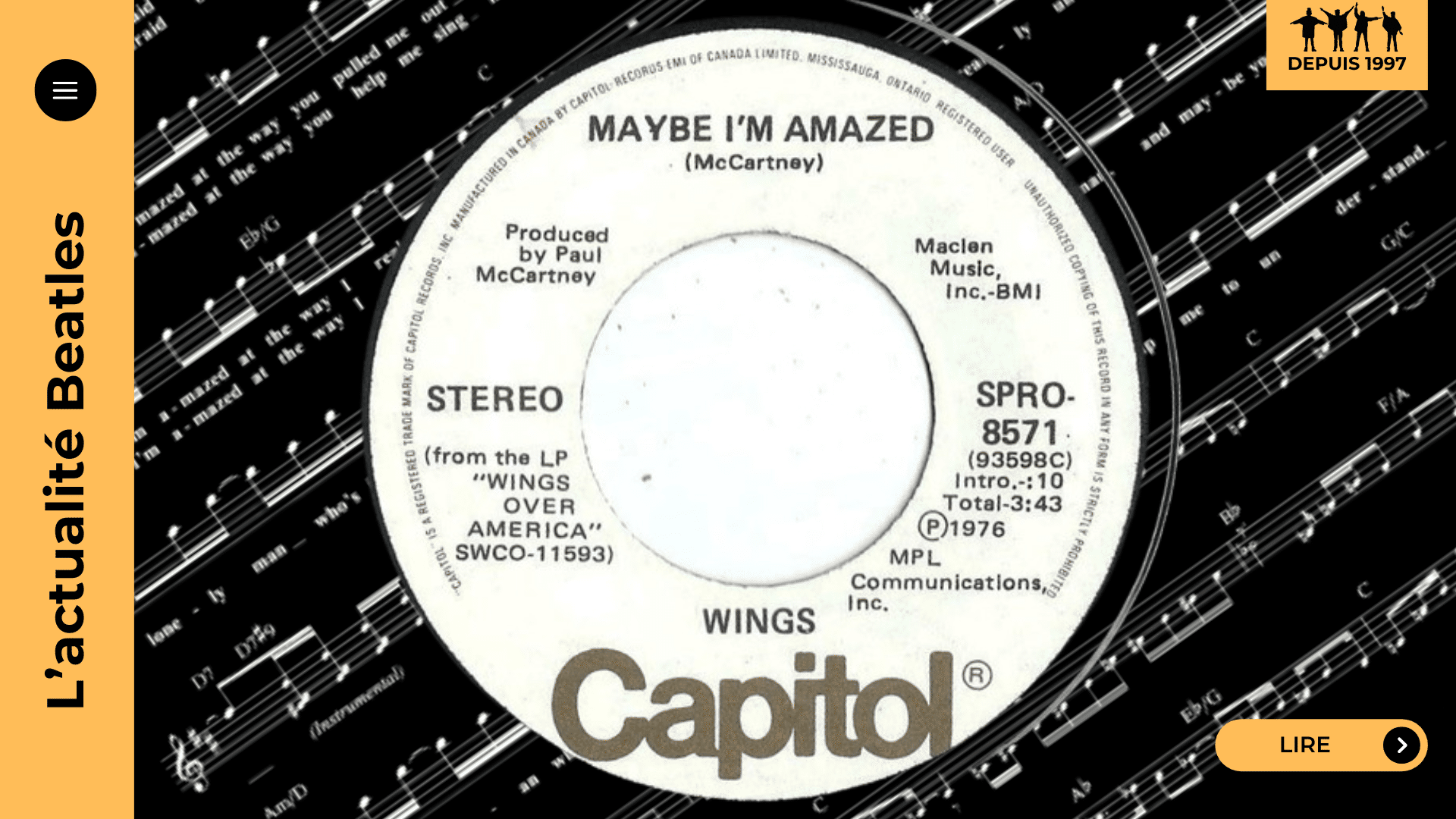 Maybe I’m Amazed : née en 1970 dans l’après-Beatles, dédiée à Linda, puis consacrée sur scène. Pourquoi George Harrison l’a saluée si tôt, et comment cette confession est devenue un hymne. À lire.
