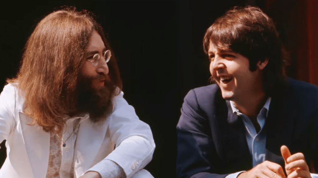 John Lennon et Paul McCartney travaillant sur "Oh ! Darling"