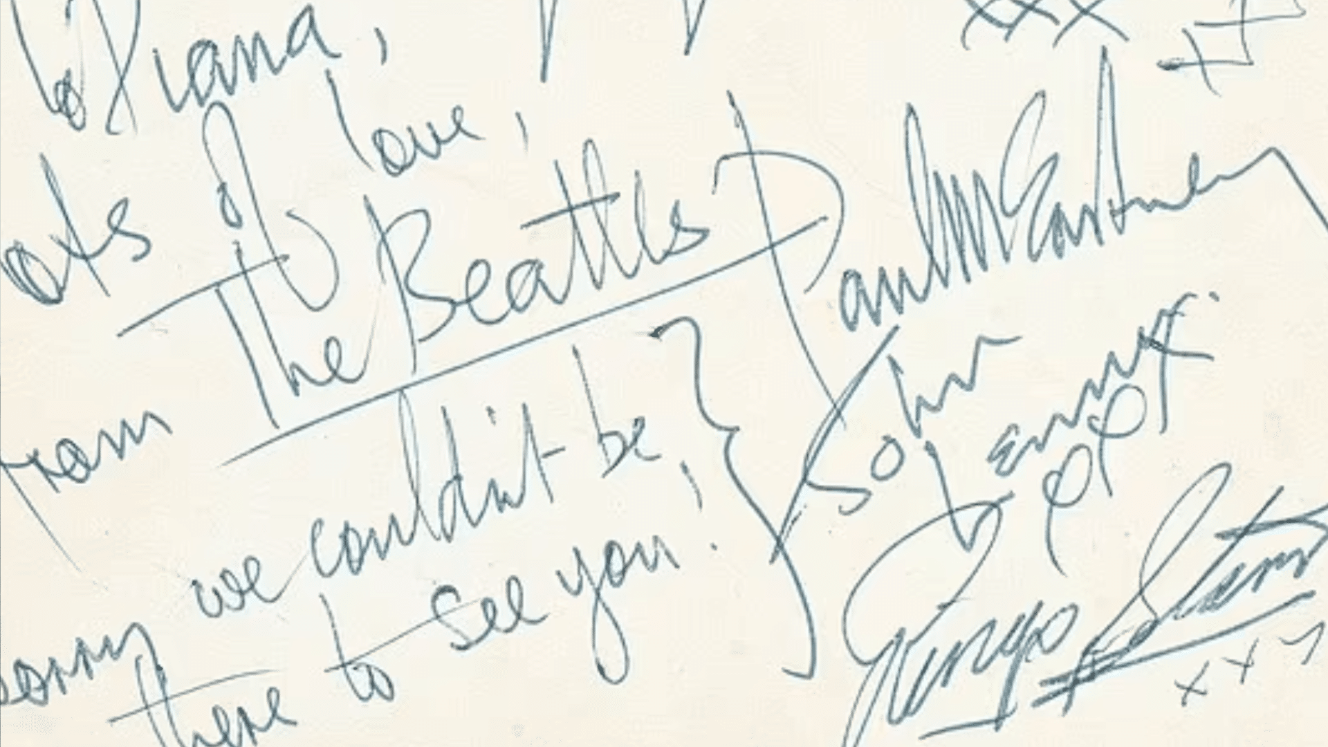 Un mot d'excuse signé par les Beatles vendu aux enchères pour 11 520 £