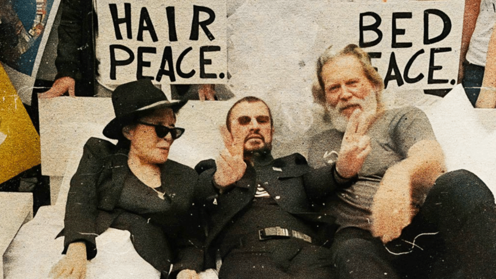Ringo Starr, Yoko Ono et Jeff Bridges organisent un 'bed-in' pour soutenir les écoles de New York