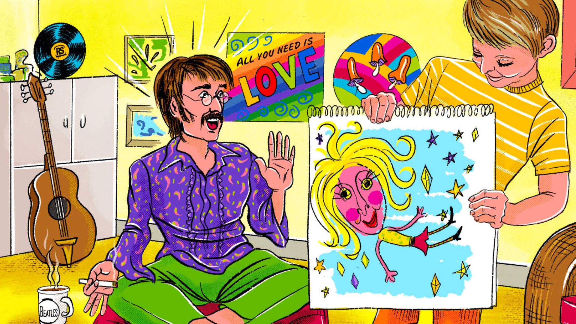 L'histoire surprenante derrière "Lucy in the Sky with Diamonds" des Beatles