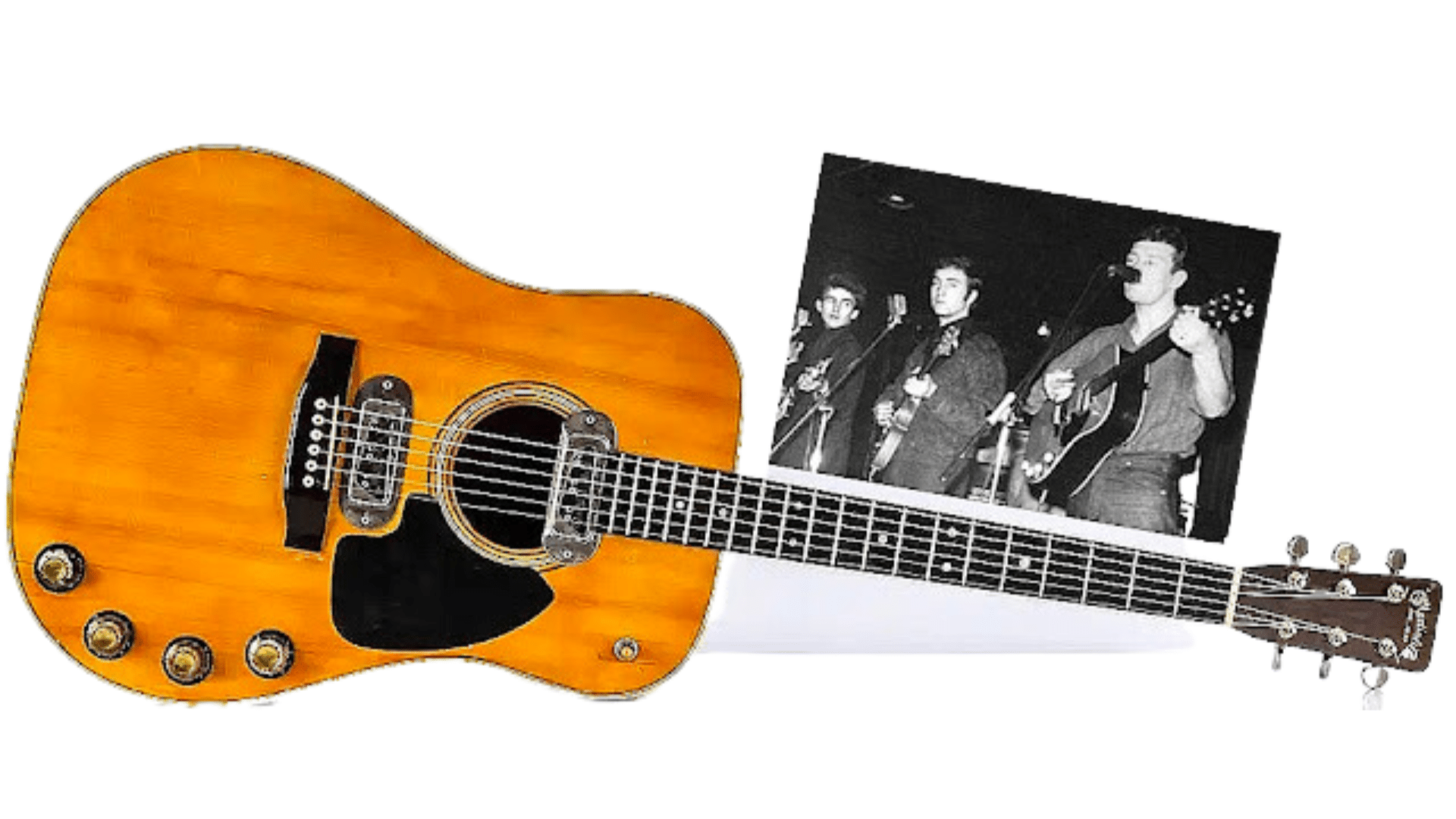 Guitare Historique de Tony Sheridan des Beatles Mise aux Enchères
