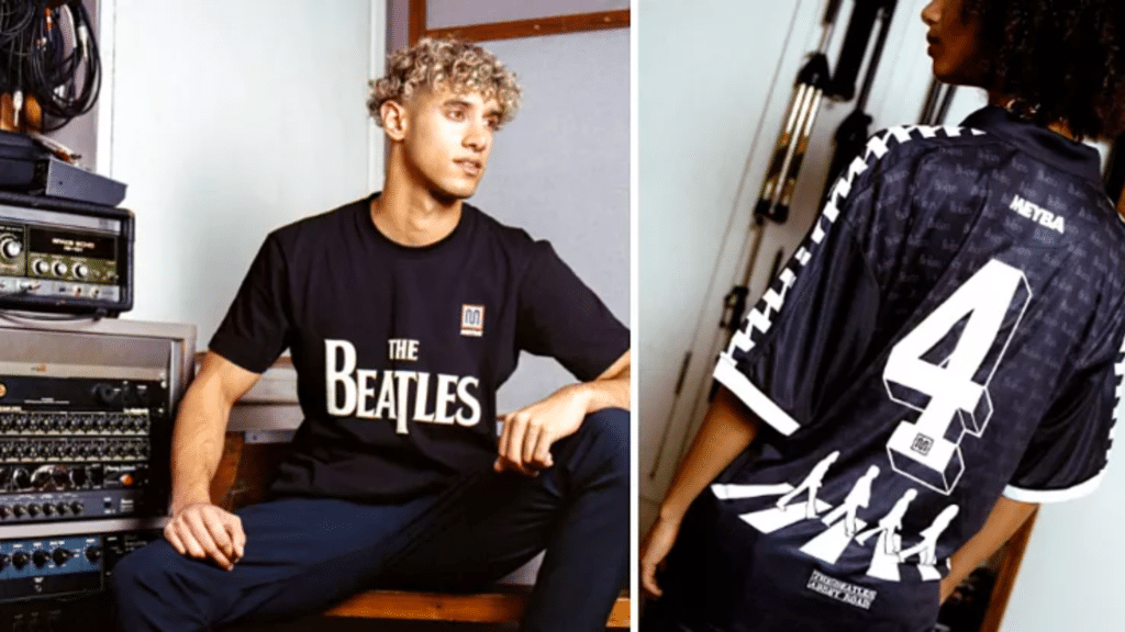 Les Beatles sur les vêtements de sport officiels ?
