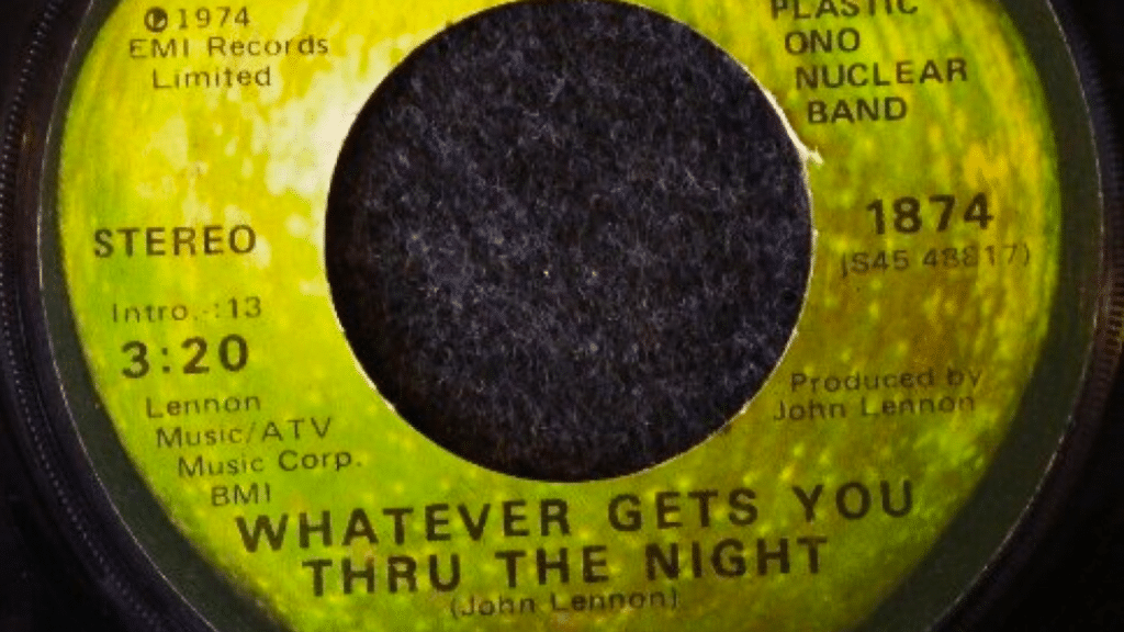 John Lennon a dit que "Whatever Gets You Thru the Night" était comme une chanson de l'album "Imagine".
