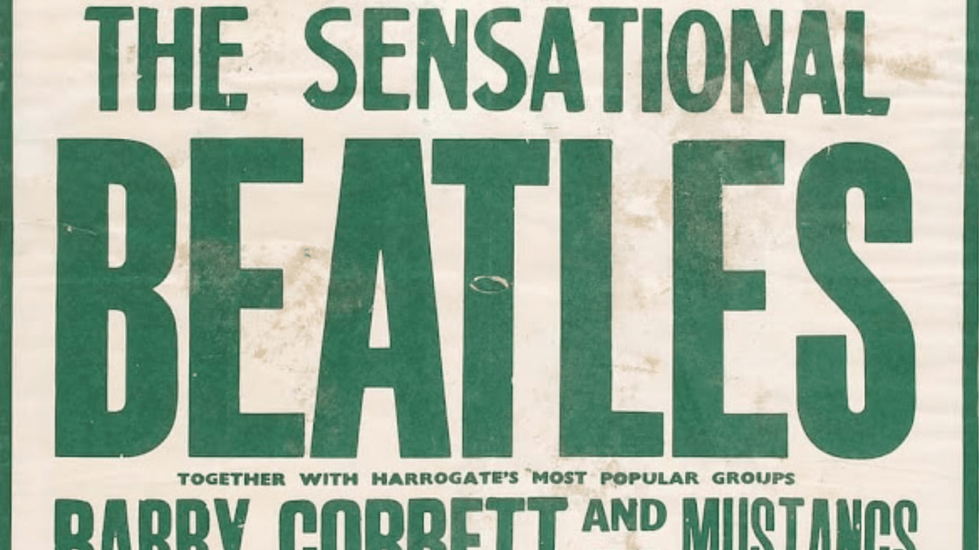 L'AFFICHE DU SEUL ET UNIQUE CONCERT DES BEATLES A ETE VENDUE POUR 3 000 LIVRES STERLING