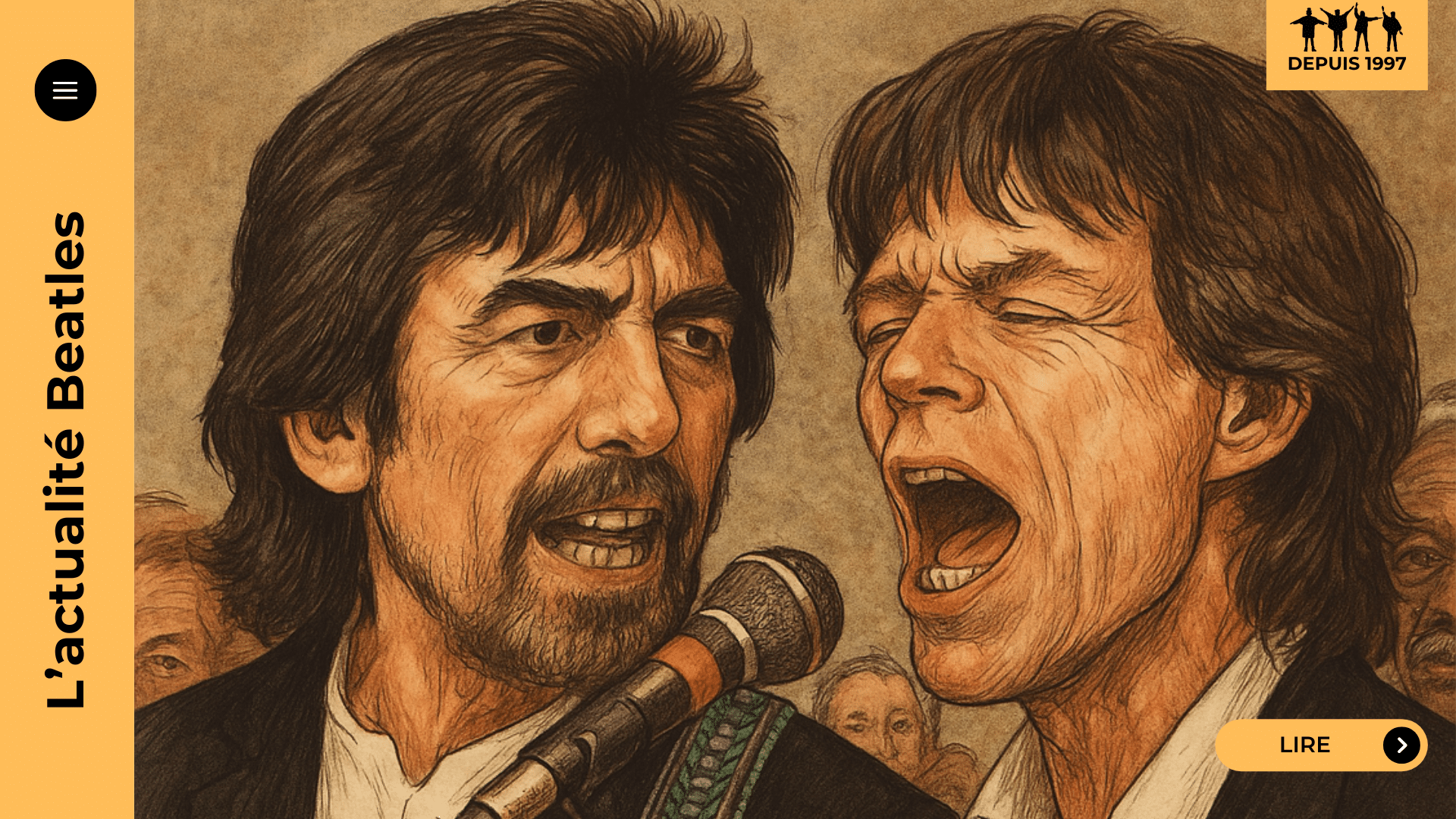 Découvrez comment George Harrison évoquait avec humour la curiosité de Mick Jagger pour les Beatles, révélant une amitié sincère derrière la rivalité mythique.