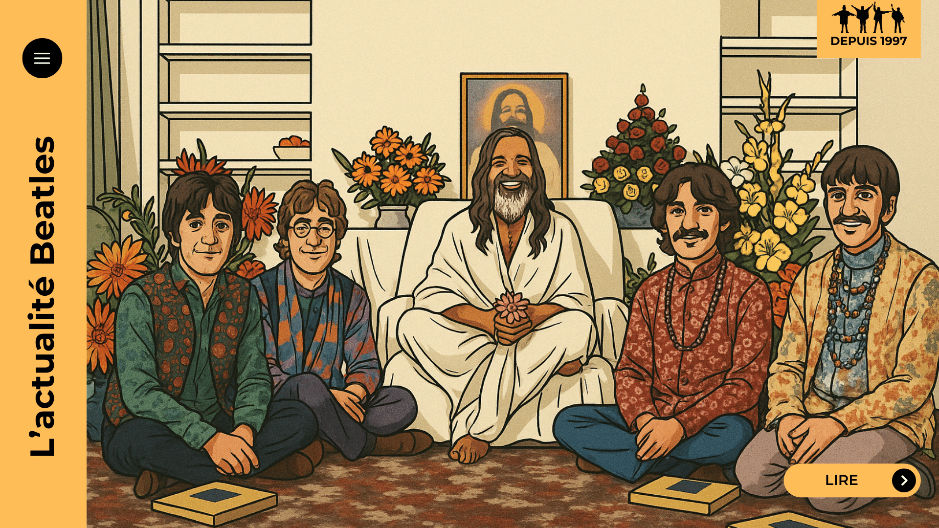 En 1968, les Beatles partent en Inde pour méditer avec le Maharishi. Un voyage marquant entre révélation, tensions et naissance de titres cultes.
