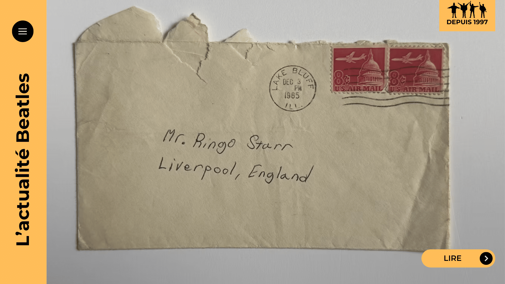 Lettres fans Beatles : Ringo Starr et la magie postale dévoilée