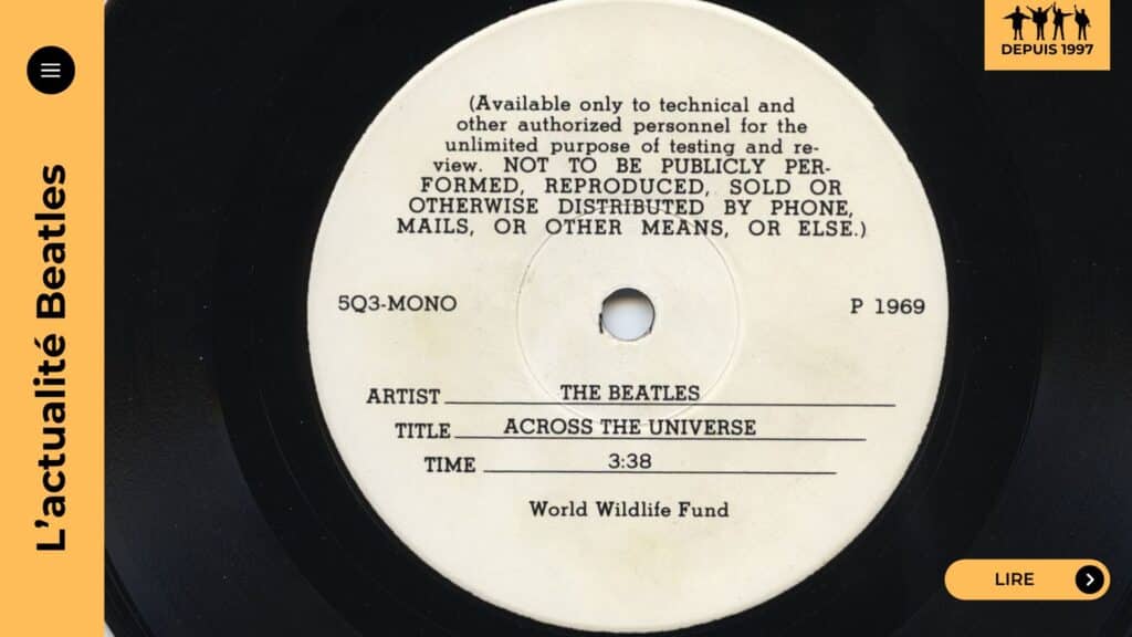 Composée en pleine tourmente personnelle, « Across the Universe » révèle les fêlures intimes de John Lennon. Derrière sa douceur planante, la chanson cache une détresse psychologique profonde. Entre insomnie créatrice, enregistrement douloureux et postproduction controversée, ce morceau devient une prière fragile, un sommet de sincérité dans la discographie des Beatles.