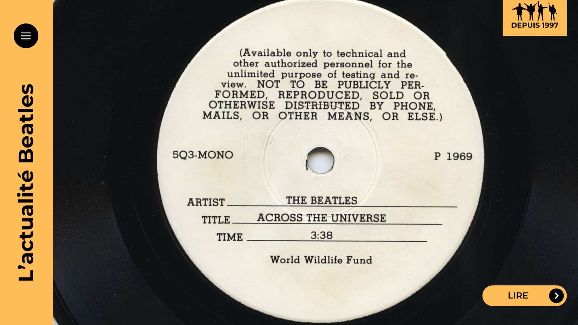 Composée en pleine tourmente personnelle, « Across the Universe » révèle les fêlures intimes de John Lennon. Derrière sa douceur planante, la chanson cache une détresse psychologique profonde. Entre insomnie créatrice, enregistrement douloureux et postproduction controversée, ce morceau devient une prière fragile, un sommet de sincérité dans la discographie des Beatles.