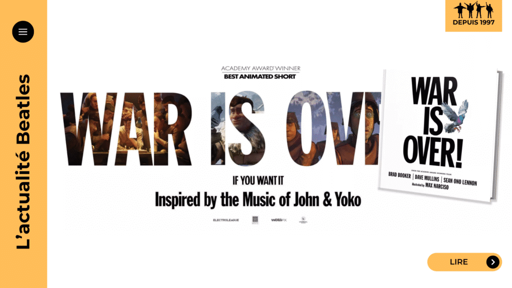 L’adaptation jeunesse de « War Is Over! » prolonge le message pacifiste de Lennon et Ono à travers l’histoire d’une colombe messagère dans une guerre fictive. Ce livre illustré, inspiré d’un court-métrage oscarisé, invite enfants et adultes à réfléchir sur la paix.