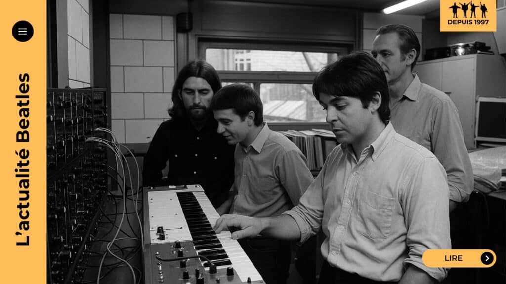 Bien avant l’explosion de l’électro-pop, les Beatles intègrent subtilement les premiers synthétiseurs dans leur musique. À partir de 1968, George Harrison introduit le Moog dans le son du groupe, ouvrant la voie à une révolution discrète mais décisive dans l’histoire du rock.