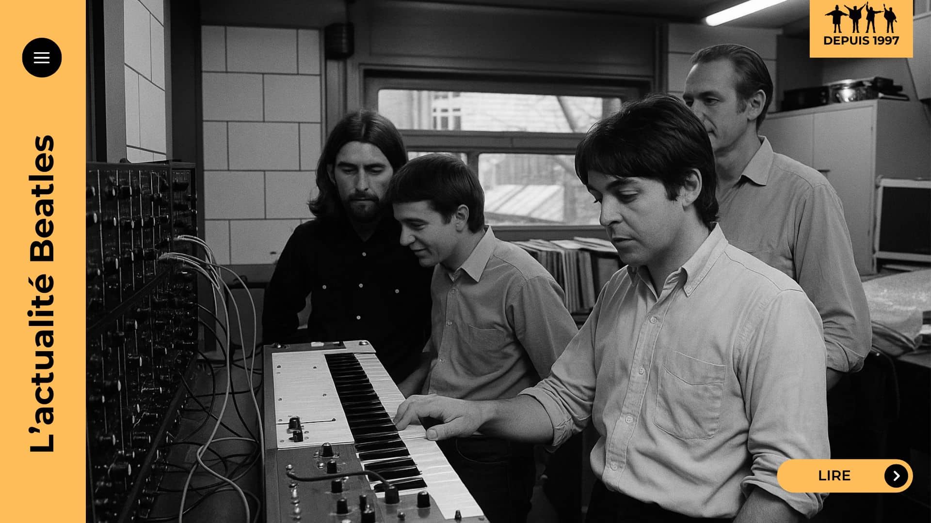 Bien avant l’explosion de l’électro-pop, les Beatles intègrent subtilement les premiers synthétiseurs dans leur musique. À partir de 1968, George Harrison introduit le Moog dans le son du groupe, ouvrant la voie à une révolution discrète mais décisive dans l’histoire du rock.