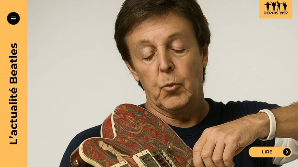 En juin 1967, Paul McCartney assiste à un concert de Jimi Hendrix où ce dernier, trois jours après sa sortie, ouvre avec Sgt. Pepper’s. Ce moment éblouissant marque McCartney à jamais : il voit en Hendrix un génie brut, libre, réinventant la guitare comme personne. Plus qu’un hommage, ce fut pour lui une révélation.