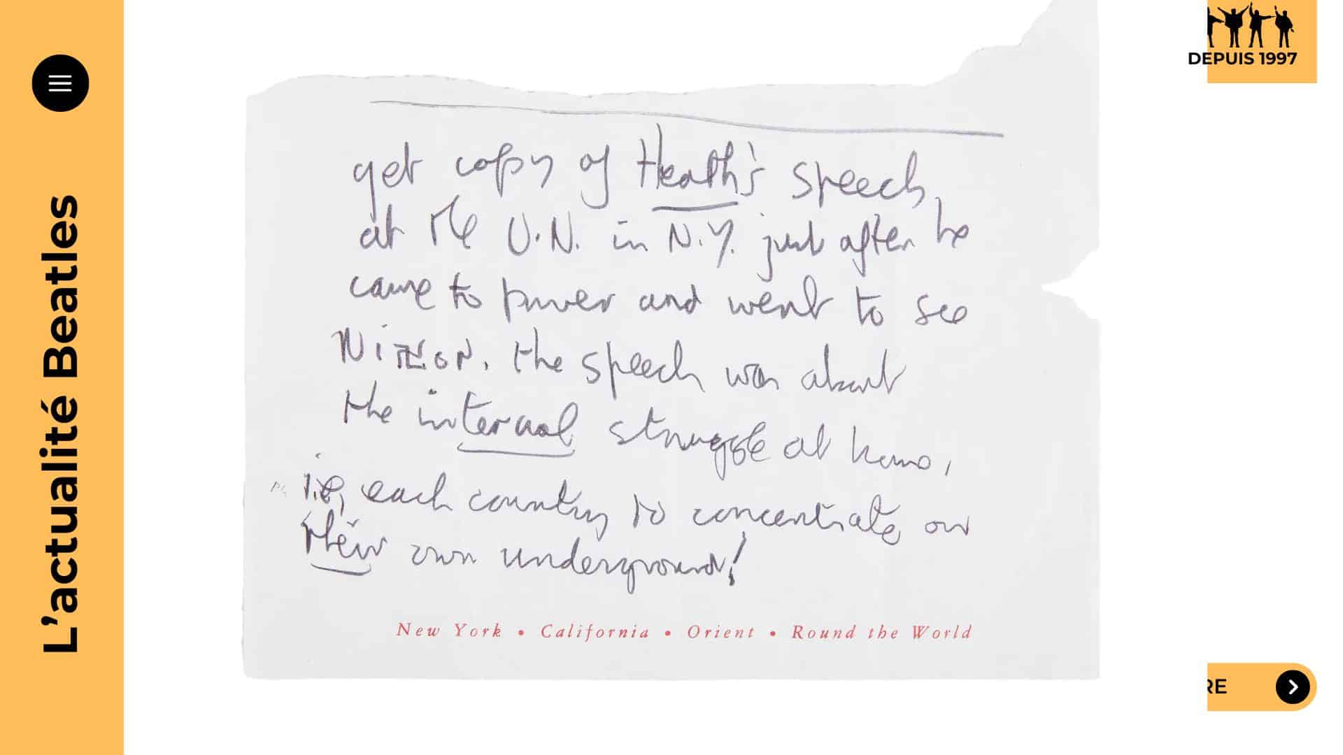 Julian Lennon met aux enchères plus de cinquante objets personnels liés à son père, John Lennon, dans une vente exceptionnelle à New York. Intimes, rares, parfois bouleversants, ces artefacts retracent l’histoire du Beatle avec émotion et sincérité. Une partie des bénéfices ira à sa fondation caritative, faisant de cet événement un acte d’hommage autant qu’un geste de transmission.