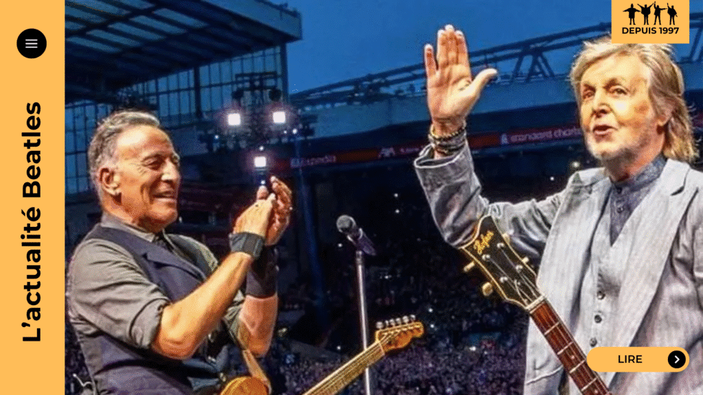 Le 7 juin 2025, McCartney a rejoint Springsteen sur scène à Liverpool pour un duo historique. Un moment d’émotion pure, salué par un public en transe à Anfield.
