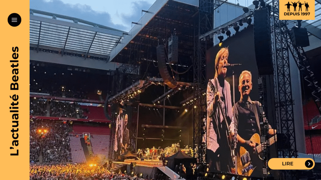 Springsteen rend hommage aux Beatles à Liverpool avec McCartney en invité surprise. Deux concerts inoubliables à Anfield qui résonnent comme un sommet du rock.
