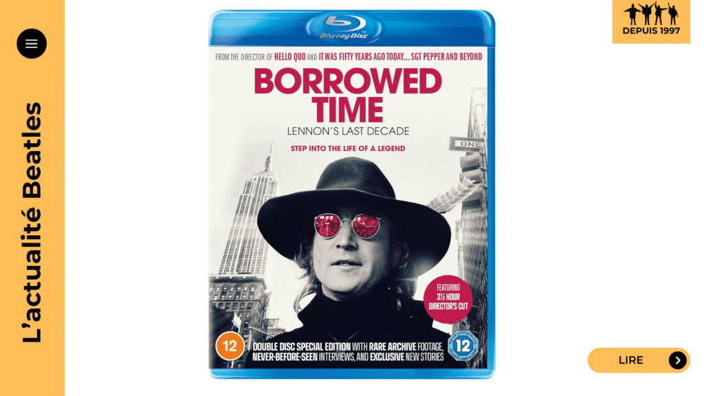 Découvrez Borrowed Time, un documentaire inédit sur les dix dernières années de John Lennon, entre silence, création et quête de paix intérieure.